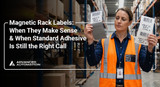 Magnetic Rack Labels: When They Make Sense and When Standard Adhesive Is Still the Right Call