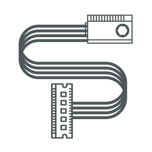 TSC TE200 Ribbon Sprindle - 98-0650022-00LF