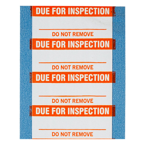 Brady Due for Inspection Write-On Label (Pack) - WO-20-PK