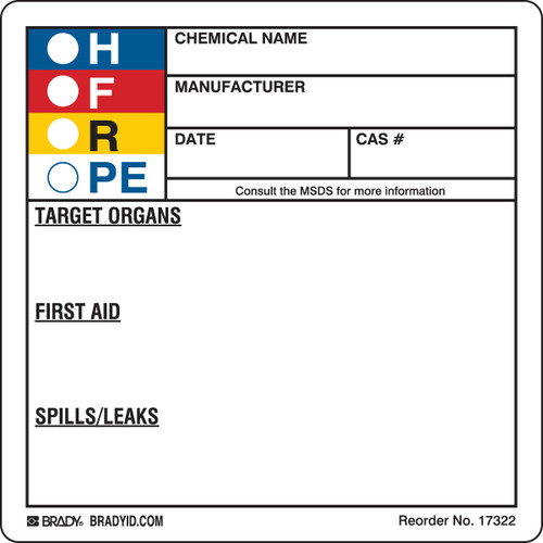 Brady Label - 17322LS