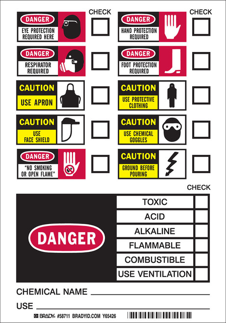 Brady Label - 58711