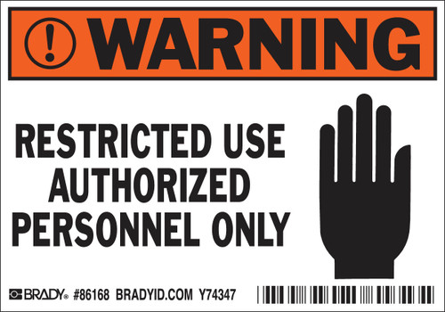 Brady Label - 86168