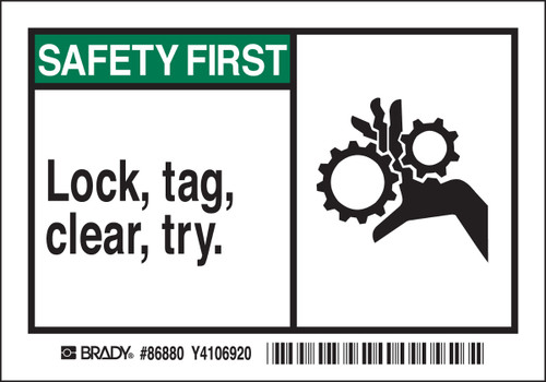 Brady Label - 86880