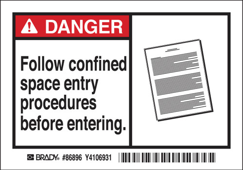 Brady Label (Pack) - 86896