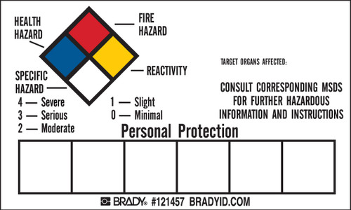 Brady Label - 121457