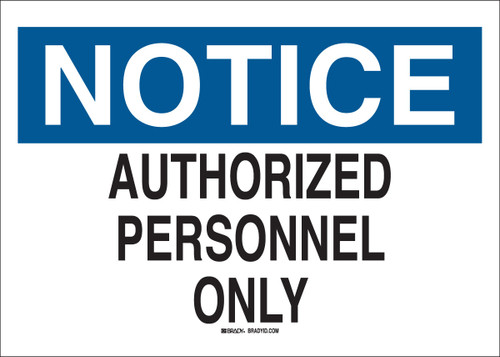 Brady Label (Sign) - 84130