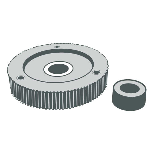 Zebra ZE500-4, ZE500-6 Compound Pulley Kit - P1046696-900