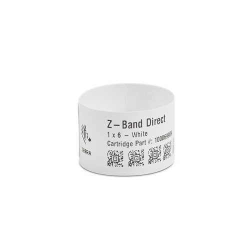 Zebra 1" x 6" Z-Band Direct Wristband (Case) - 10003853