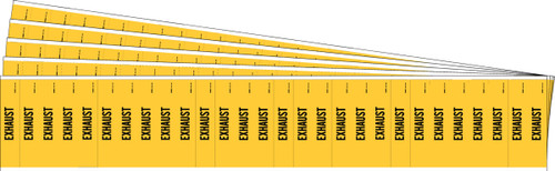 Brady EXHAUST Pipe Marker Label - 91930-PK