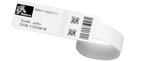 Zebra 1" x 7.6875" Z-Band Direct Soft Infant Wristband (Case) - 10007746K