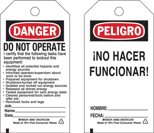 Brady Tag - 133492