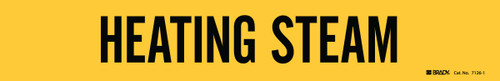 Brady 14" x 2.25" Label (Black on Yellow) (Pack of 5 Cards) - 7126-1-PK