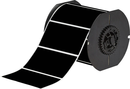 Brady 4" x 2" Label (Black) (Roll of 500 Labels) - B33-55-8117