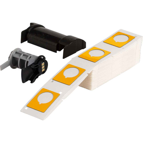 M6-167-593-YL Brady Raised Panel Push Button Label - Image1