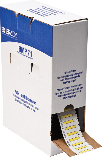 Brady 1" x 0.182" Label (Yellow) (Roll of 2500 Each) - BM-094-1-342-YL
