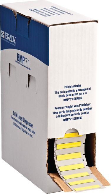 Brady 1.75" x 0.335" Label (Yellow) (Roll of 1000 Each) - BM-187-175-342-YL