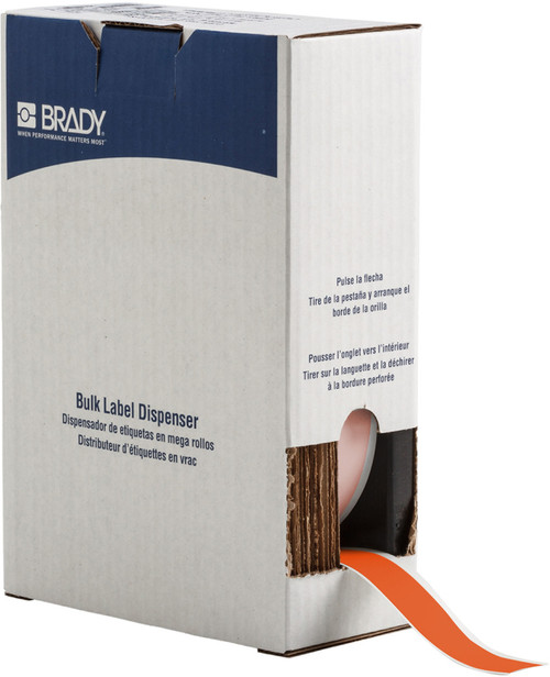 Brady 1" x 75' Label (Orange) (Roll of 75 Feet) - BM7C-1000-584-OR