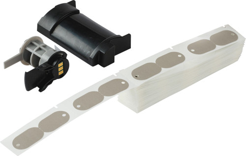 Brady 0.758" x 1.206" Tag (Gray) (Box of 100 Labels) - M6-144-145-GY