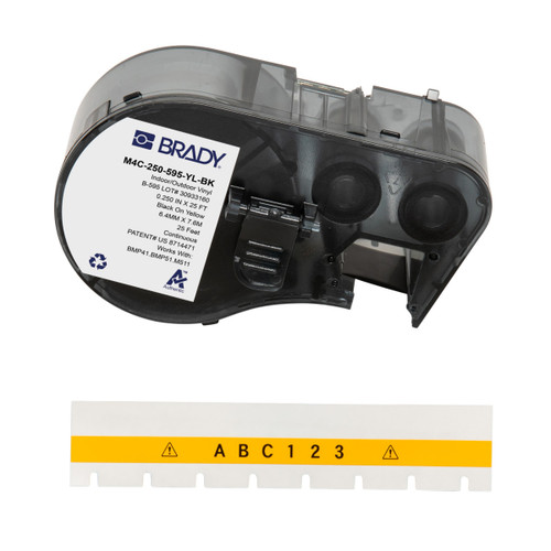 M4C-250-595-YL-BK Brady  Label - Image1