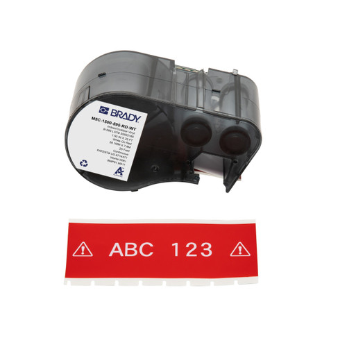 M5C-1500-595-RD-WT Brady  Label - Image1