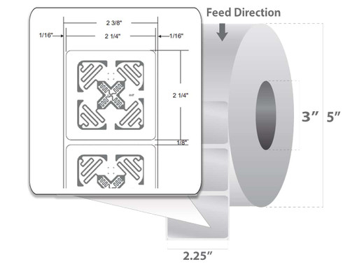 10026456 Zebra PolyPro 3000T Label