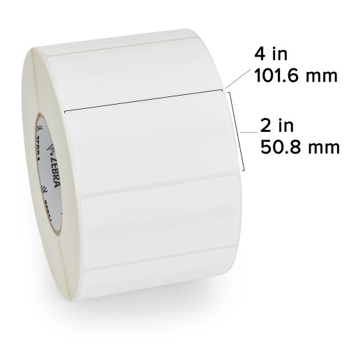 Zebra 4" x 2" Z-Perform 1500T Label (Roll) - 10026647-EA