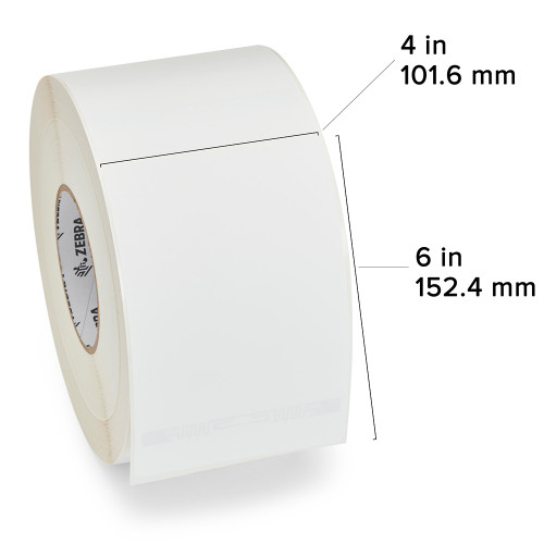 Zebra 4" x 6" Z-Perform 1500T Label (Roll) - 10033972-EA