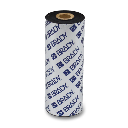 Brady 4" x 360' R4300 Wax/Resin Ribbon (Roll) - R4301-RTRN
