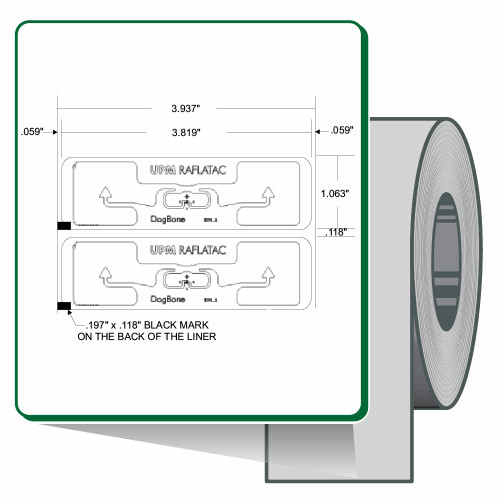 Zebra 3.819" x 1.063" Z-Perform 1500T RFID Label (Case) - 10026641