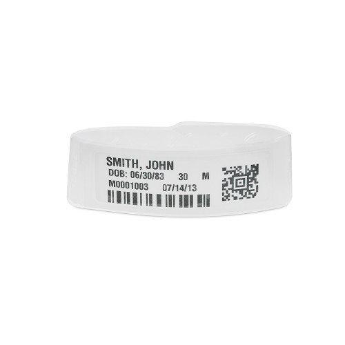 Zebra 2.75" x 9.25" Z-Band Fusion Wristband (Case) - FID-ADULT-L3-3-500T