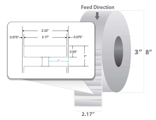 10025342 Zebra Silverline Label