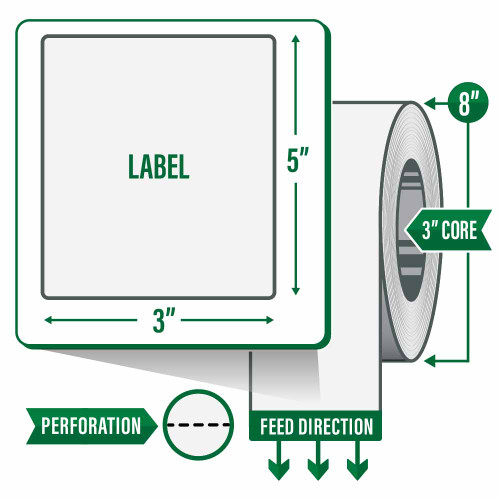 10037371S Zebra Z-Select 4000T Custom Label