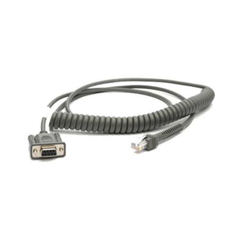 Zebra RS232 Cable (9' Coiled) - CBA-R49-C09ZAR