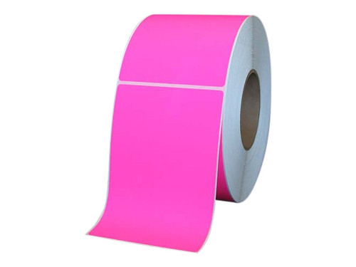 4" x 6" Paper Label (Fluorescent Pink) (Case) - L-TT-40601PFP