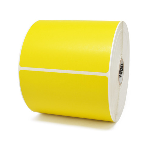 4" x 6" Paper Label (Yellow) (Case) - L-SDF-40601P51Y