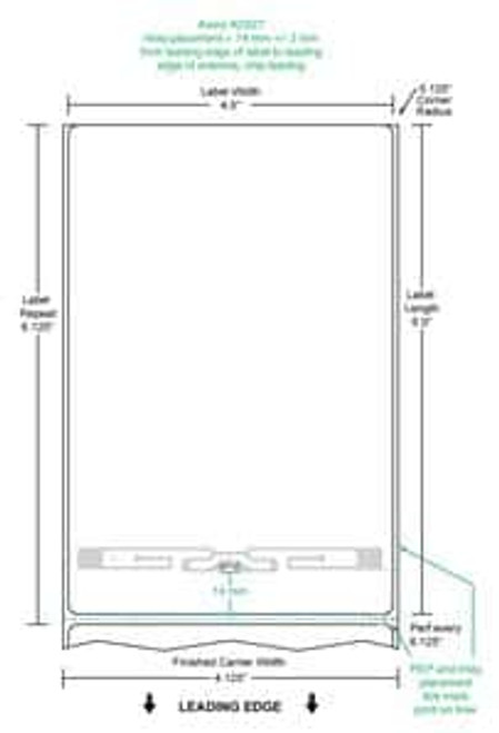 4" x 6" RFID Label (Case) - RFT-4-6-AV2-RZ400-3