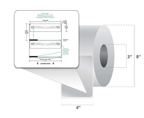 4" x 1" RFID Label (Case) - RFT-4-1-AL1.2-PRIN-3