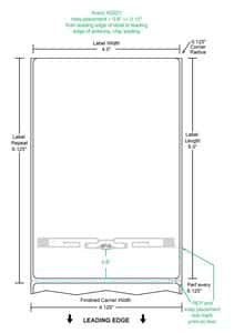 4" x 6" RFID Label (Case) - RFT-4-6-AV2-MON9855