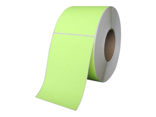 TSC 4" x 6" TT Paper Label (Fluorescent Green) (Case) - TSCTT-400600G-8-03