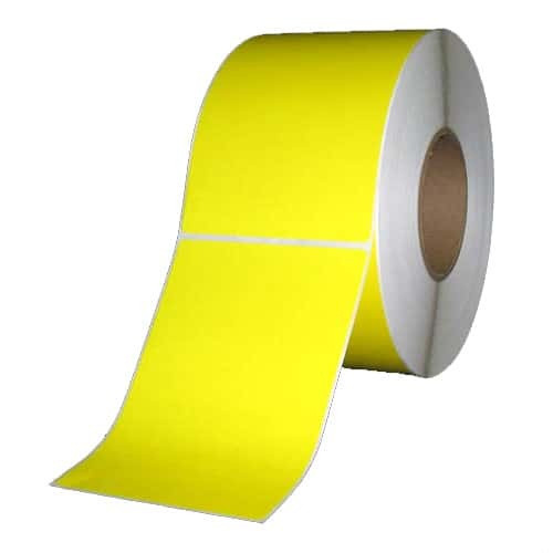 TSC 4" x 6" TT Paper Label (Yellow) (Case) - TSCTT-400600Y-8-03