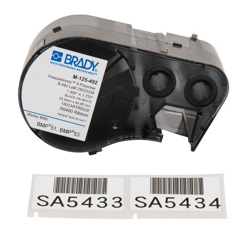 Brady FreezerBondz Label (Cartridge) - M-125-492