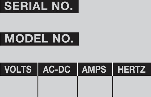 Brady Label (Pack) - WOAF-36-VP