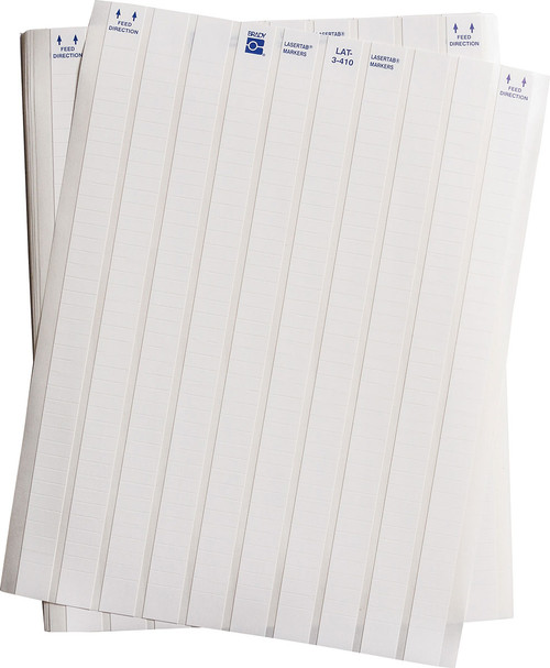 Brady 0.65" x 0.25" LaserTab Label (Pack of 10000 Each) - LAT-3-410-10