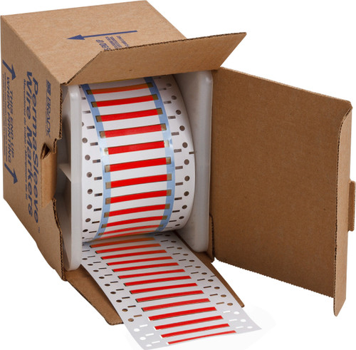 Brady PermaSleeve Marker Label - 3PS-094-2-RD-S-2