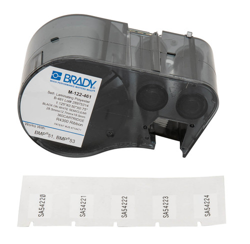 Brady Laboratory Label - M-122-461