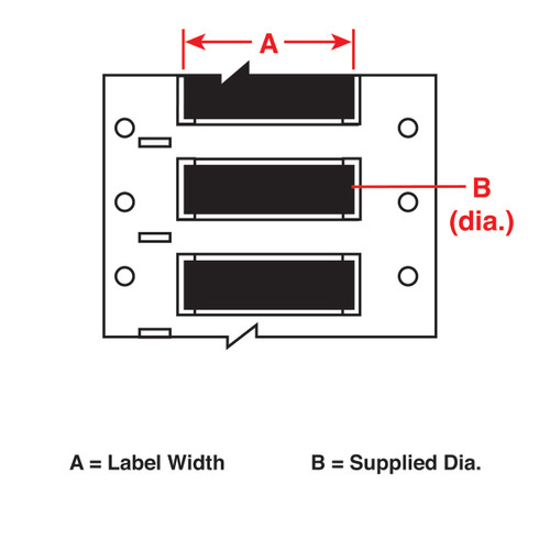 HX-2000-150-BK Brady PermaSleeve Heatex Heat Shrink Label - Image1