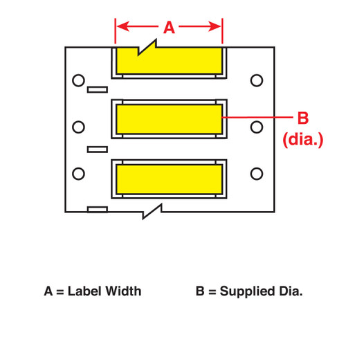 Brady Label (Roll) - LSZH-2000-150-YL-S