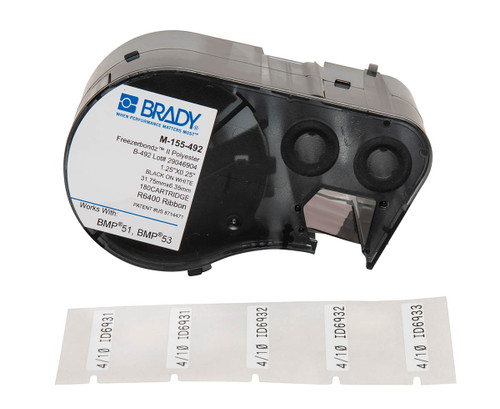 Brady FreezerBondz Label (Cartridge) - M-155-492