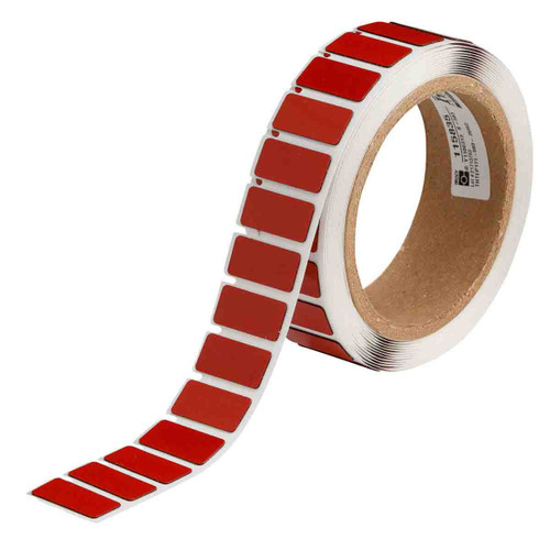 THTEP171-593-.25RD Brady Raised Panel Polyester Half Circle Push Button Label - Image1