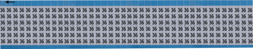 Brady Label (Pack) Wire Marker - AF-36-SC-PK